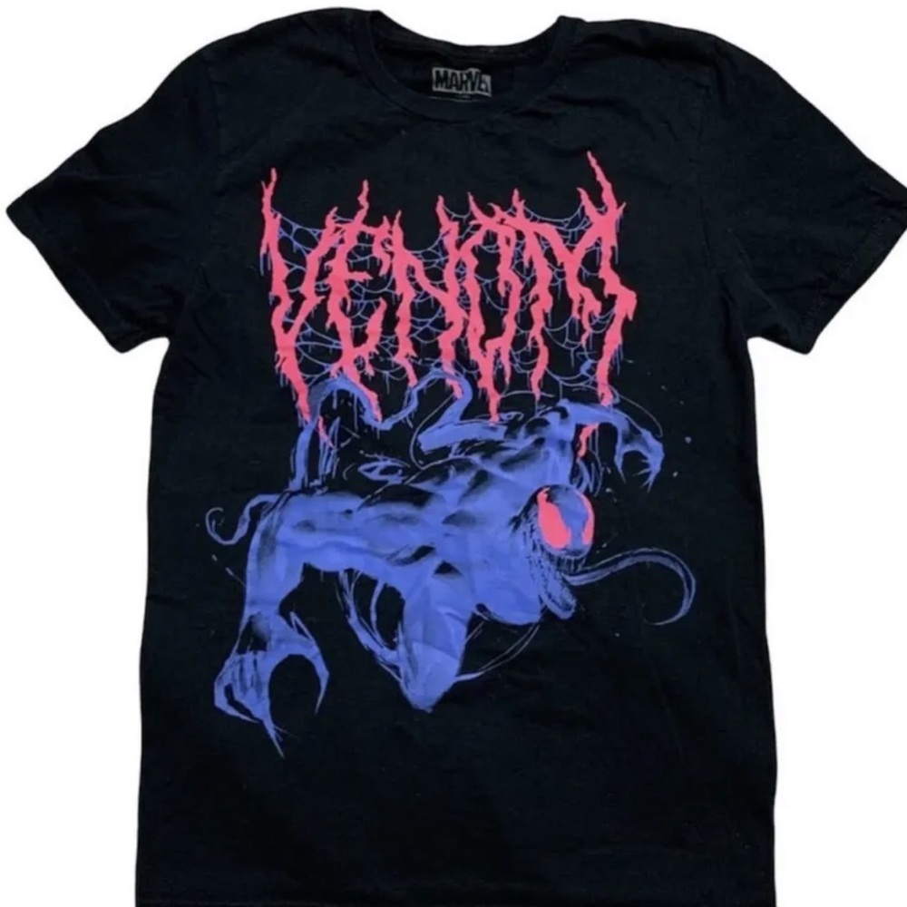 Marvel Venom Black Graphic Tee Medium